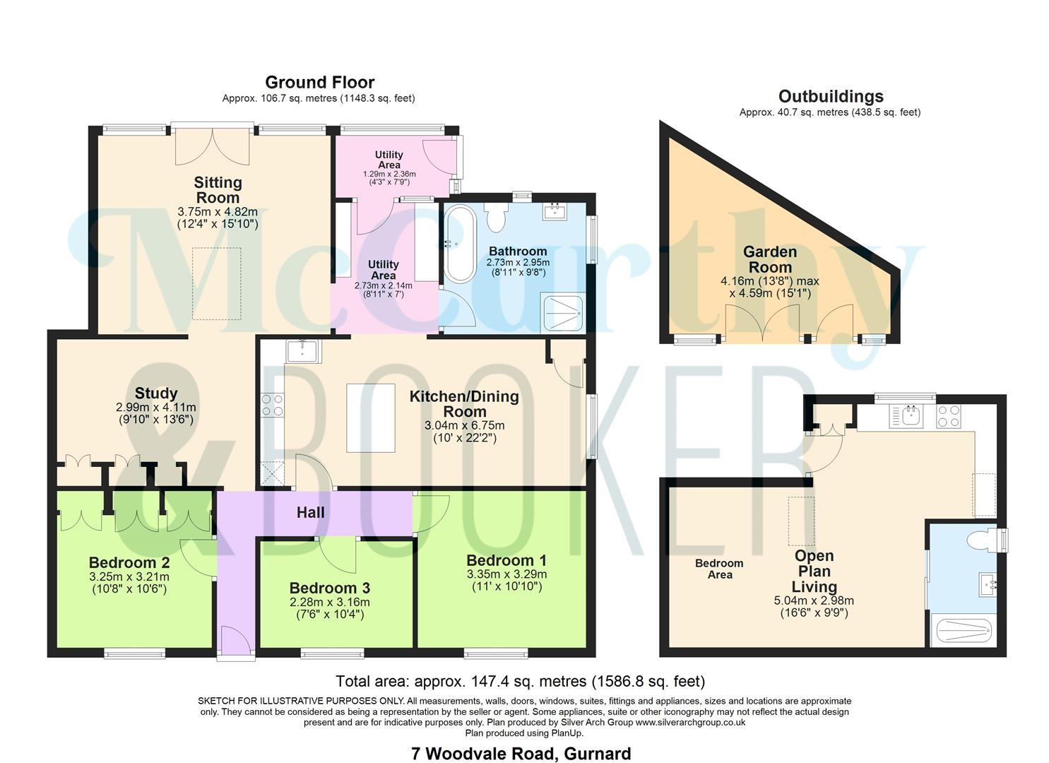 DETACHED BUNGALOW WITH ANNEXE - Woodvale Road, Cowes floorplan